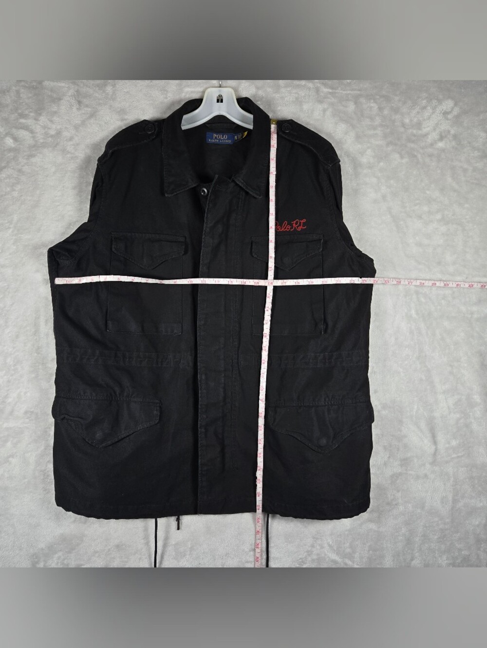 Polo Ralph Lauren Jacket Womens Sz XL Black Field Aztec Graphic Embroidered PRL - Picture 9 of 13